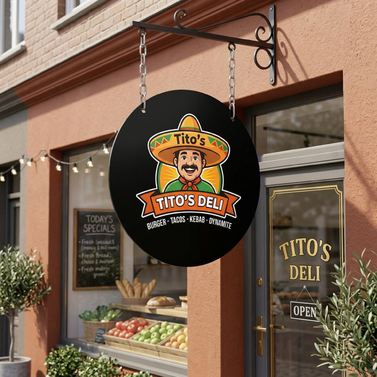 Custom Business Sign – UV Printed Aluminum Composite Logo Storefront Sign