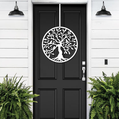 Elegant Metal Wall Decor Featuring the Tree of Life Art Design - HouseSensationsArt