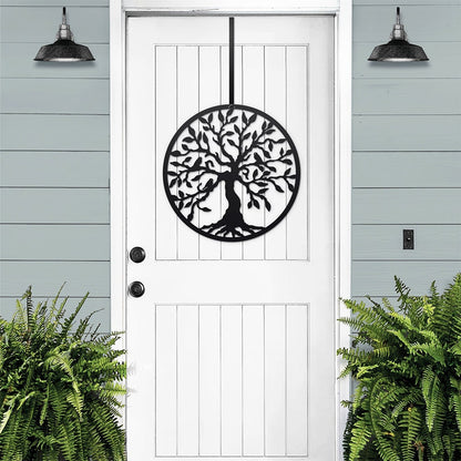 Elegant Metal Wall Decor Featuring the Tree of Life Art Design - HouseSensationsArt