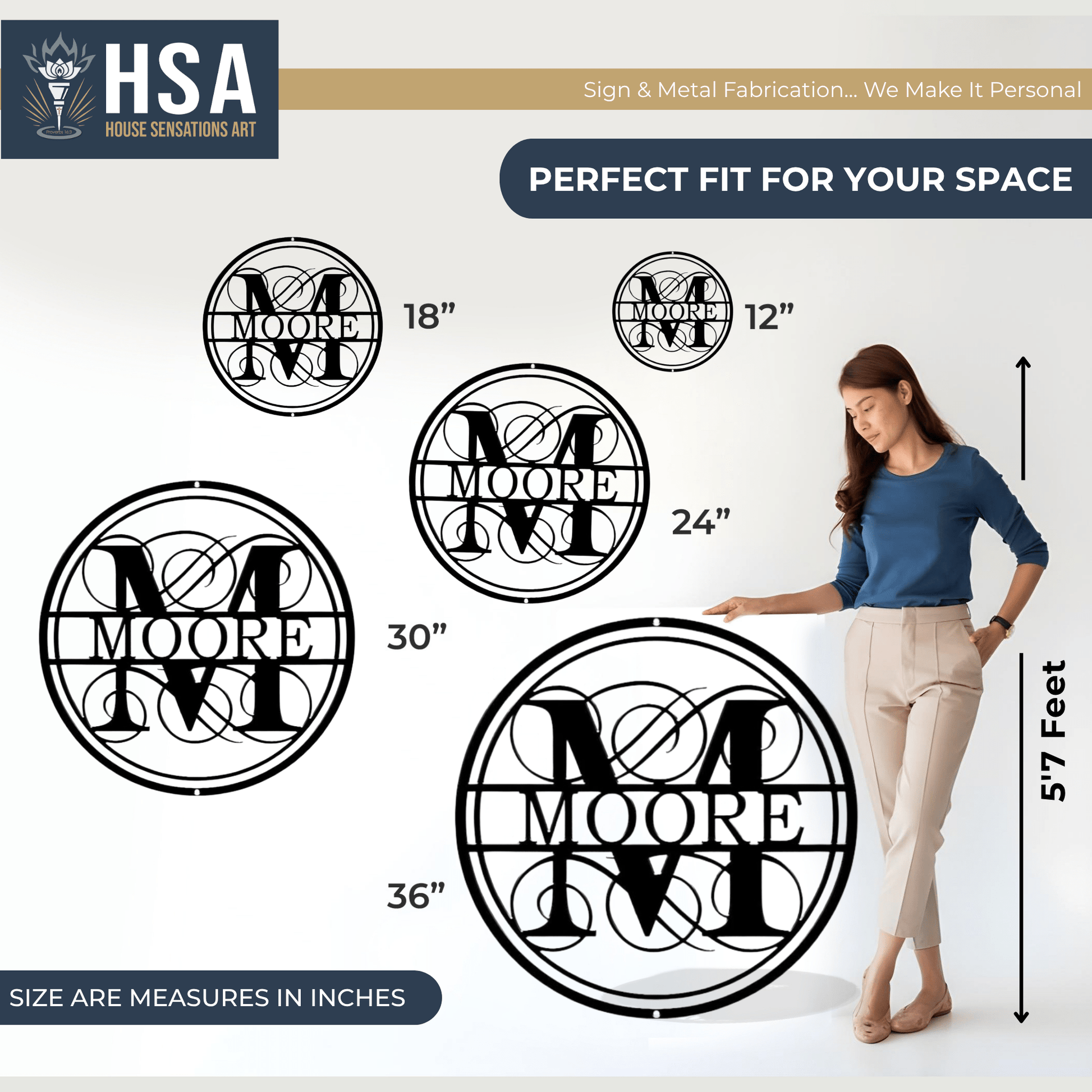 Elegant Monogram Wall Designs to Personalize Your Space - HouseSensationsArt