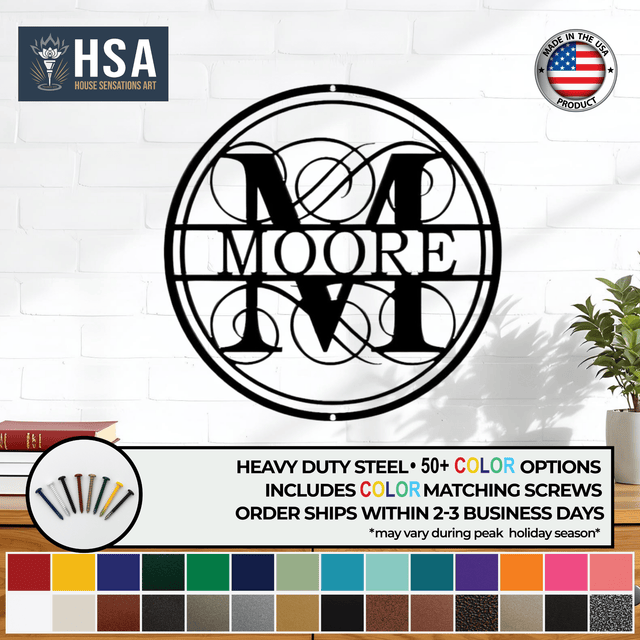 Elegant Monogram Wall Designs to Personalize Your Space - HouseSensationsArt