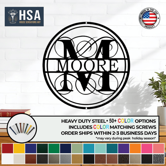 Elegant Monogram Wall Designs to Personalize Your Space - HouseSensationsArt