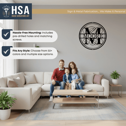 Elegant Monogram Wall Designs to Personalize Your Space - HouseSensationsArt