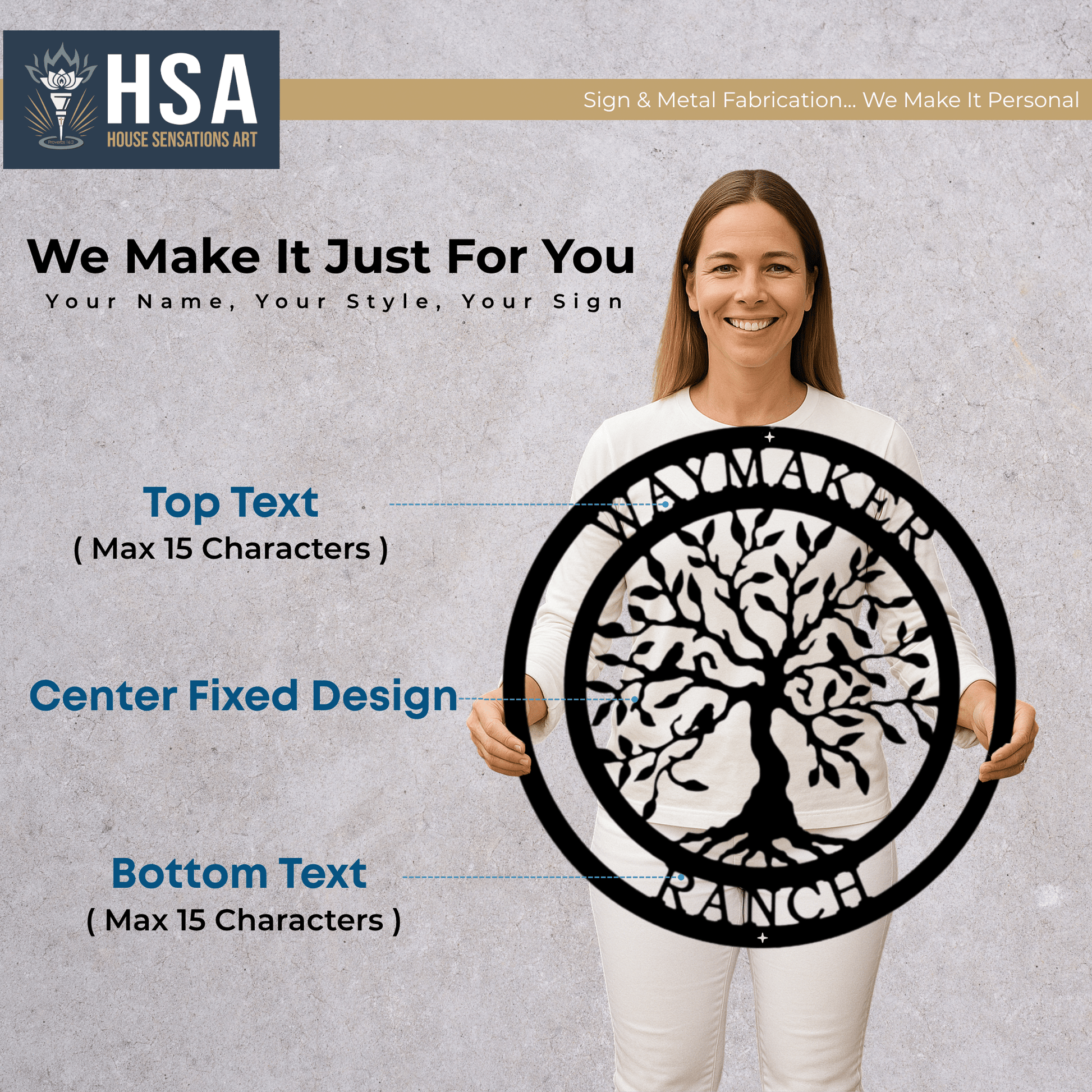 Family Tree of Life with Birds Door, Porch or Wall Decor, Custom Metal Wall Decor Art, Wedding Gift Idea - TTS - HouseSensationsArt