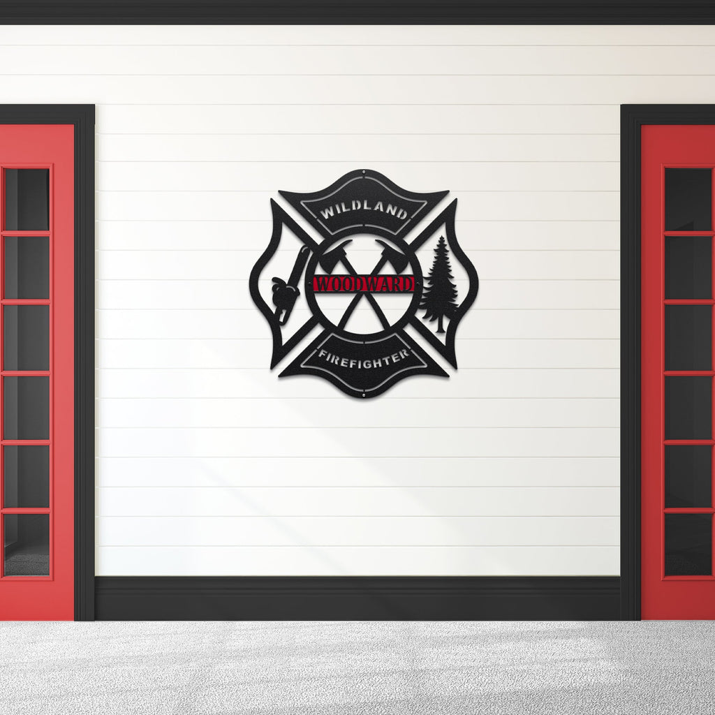 Firefighter Metal Signs – Personalized Wall Art for Heroes - HouseSensationsArt
