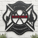 Firefighter Metal Signs – Personalized Wall Art for Heroes - HouseSensationsArt