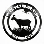Custom Goat Metal Sign for Barns, Farmhouses & Outdoor Decor