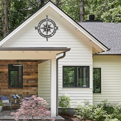 GPS Coordinates Sign – Custom Compass Metal Wall Art Decor - HouseSensationsArt
