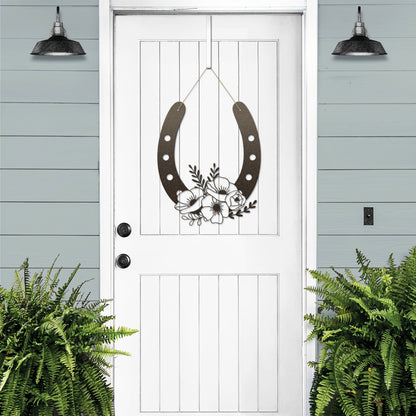 Horseshoe Sign – Lucky Metal Decor for Home or Gift Giving - HouseSensationsArt