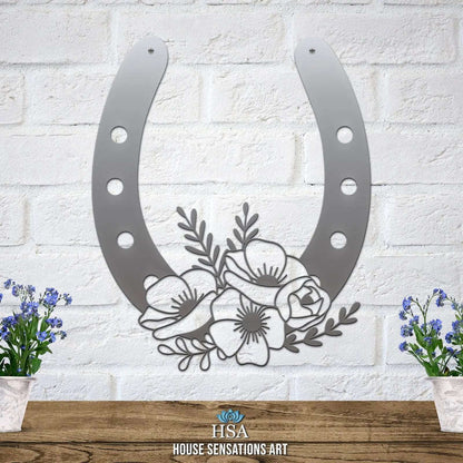 Horseshoe Sign – Lucky Metal Decor for Home or Gift Giving - HouseSensationsArt