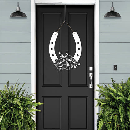 Horseshoe Sign – Lucky Metal Decor for Home or Gift Giving - HouseSensationsArt