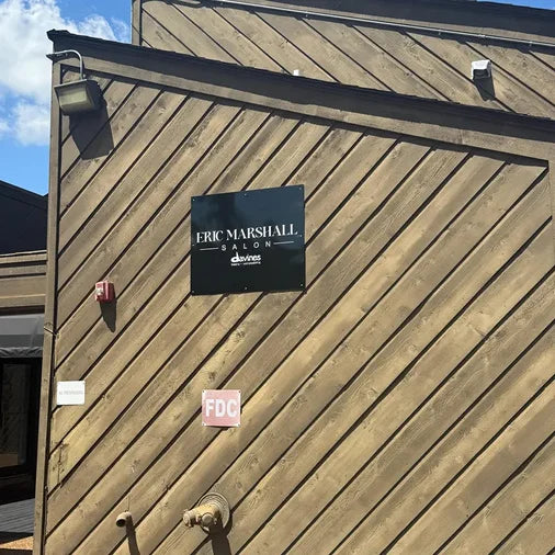 Exterior salon business sign