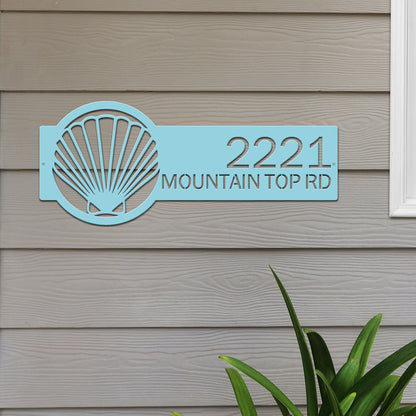 Personalized Seashell Address Sign Address sign House Sensations Art   