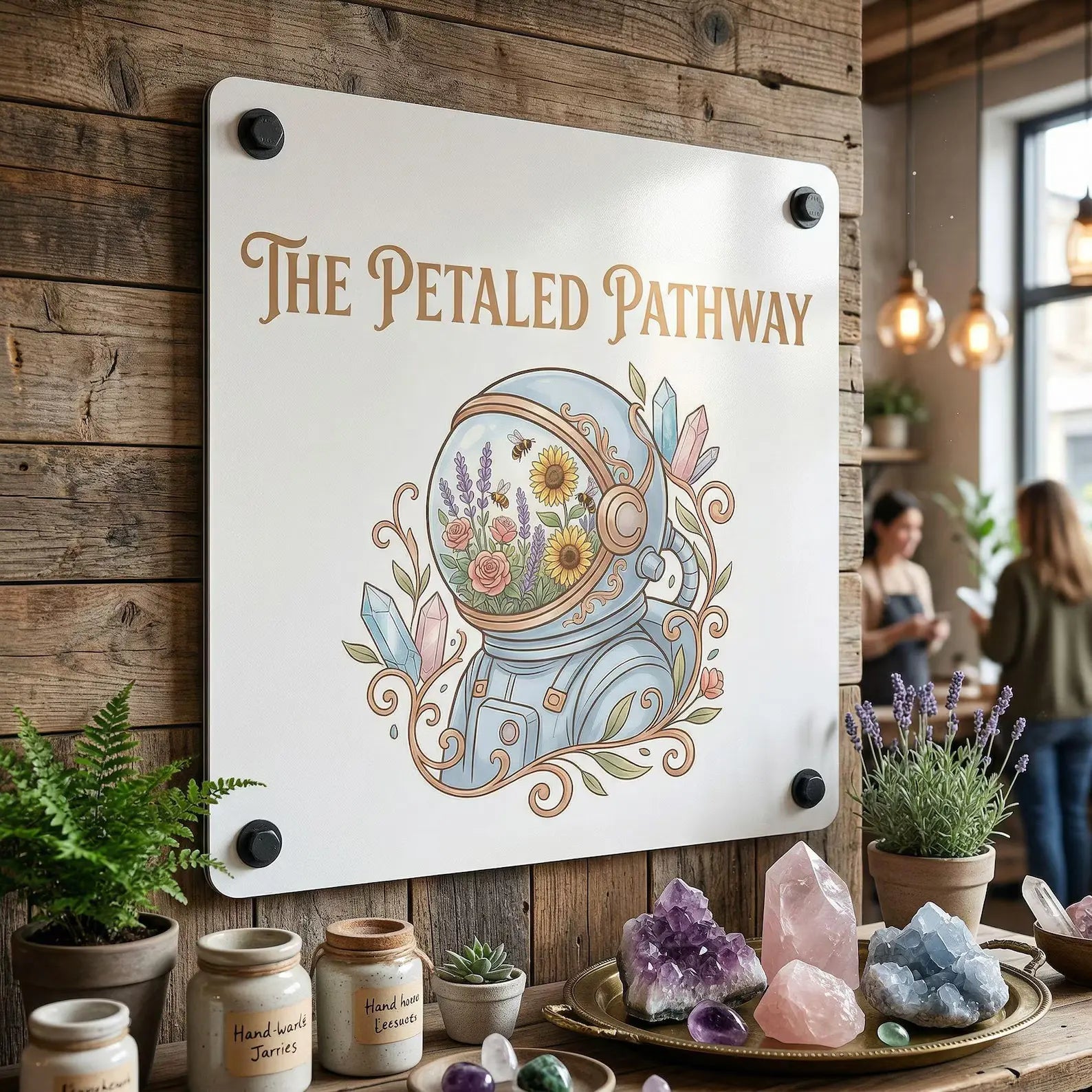 Letrero comercial de ACM DIBOND negro personalizado | Letrero con logotipo de la tienda impreso con UV