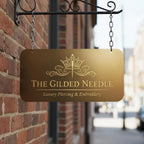 Custom Business Sign UV Printed Aluminum Composite Logo Storefront Sign