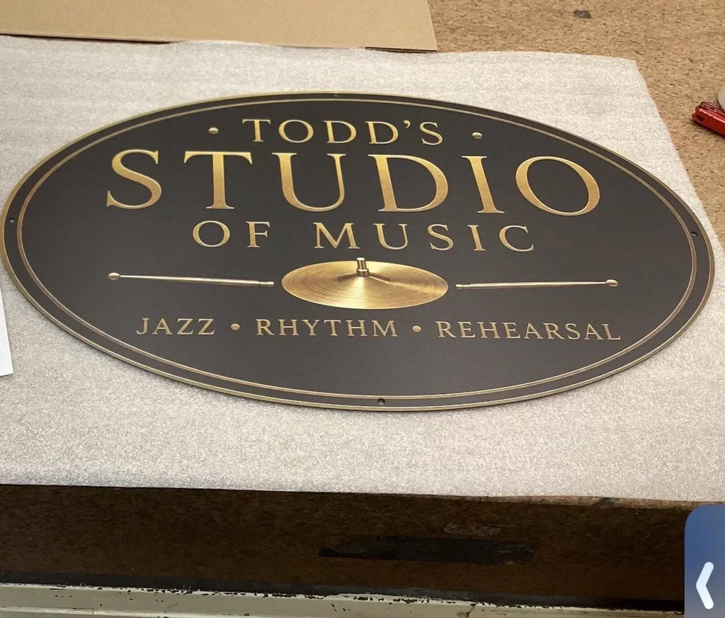 Custom Business Sign UV Printed Aluminum Composite Logo Storefront Sign