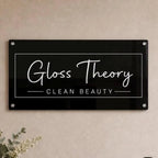 Custom Logo Acrylic Sign, Lobby Storefront Branding, Personalized Business Decor