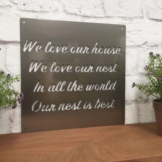 Custom Quote Sign | Custom Metal Sign | Inspirational sign | Laser Cut Sign | Make your own sign- Farmhouse sign - Farmhouse decor-HouseSensationsArt