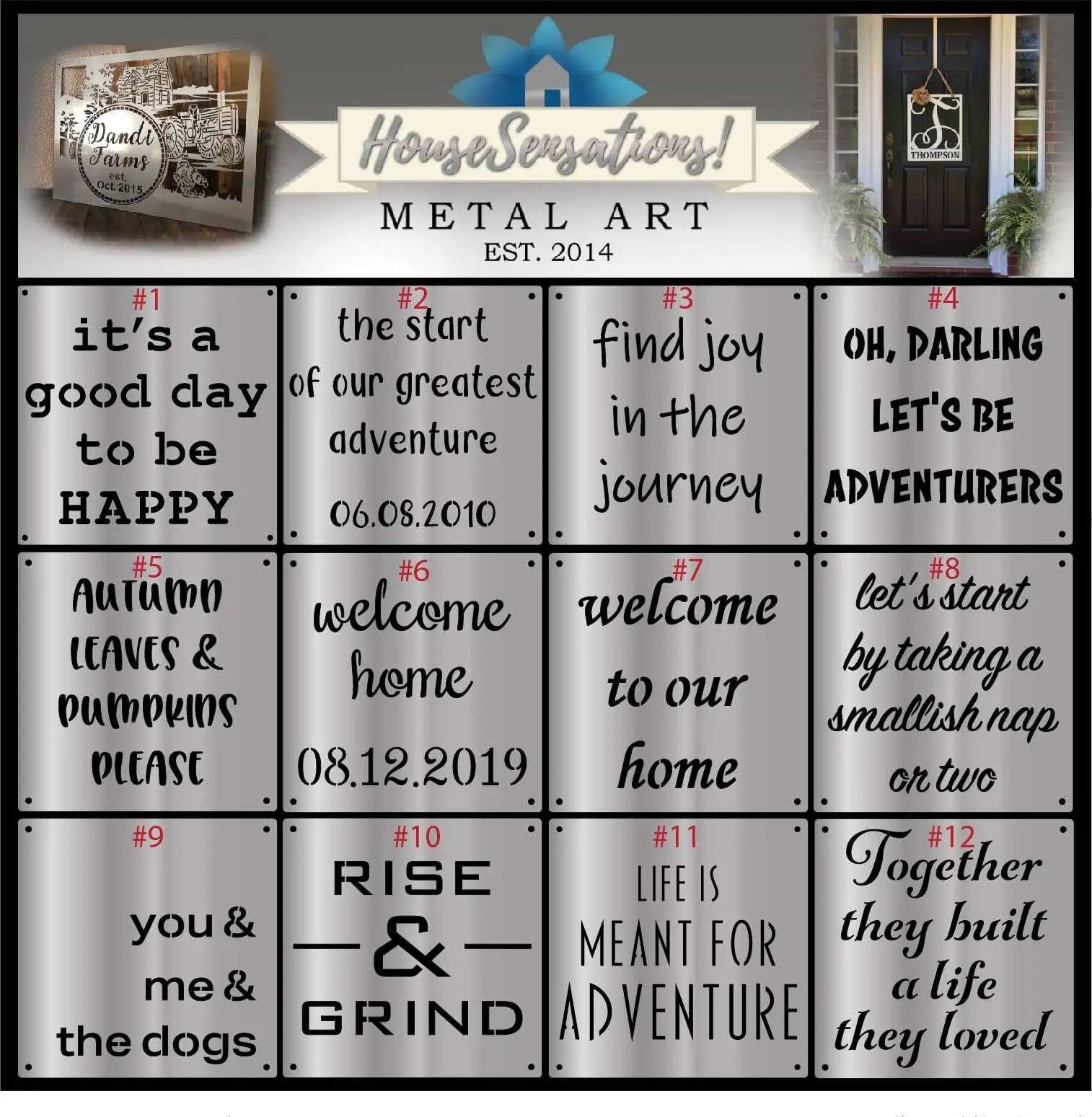 Custom Metal Quote Sign- Make your own saying sign  House Sensations Art