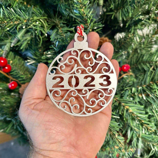 Christmas Ornaments - 2023 Nativity, Snowflake, 2023 Christmas Ball, and/ or Tree  House Sensations Art   
