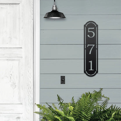 Vertical Home Address Sign, Metal Numbers for House or Mailbox Post, Unique Personalized Gift for Closing or Housewarming  HouseSensationsArt   