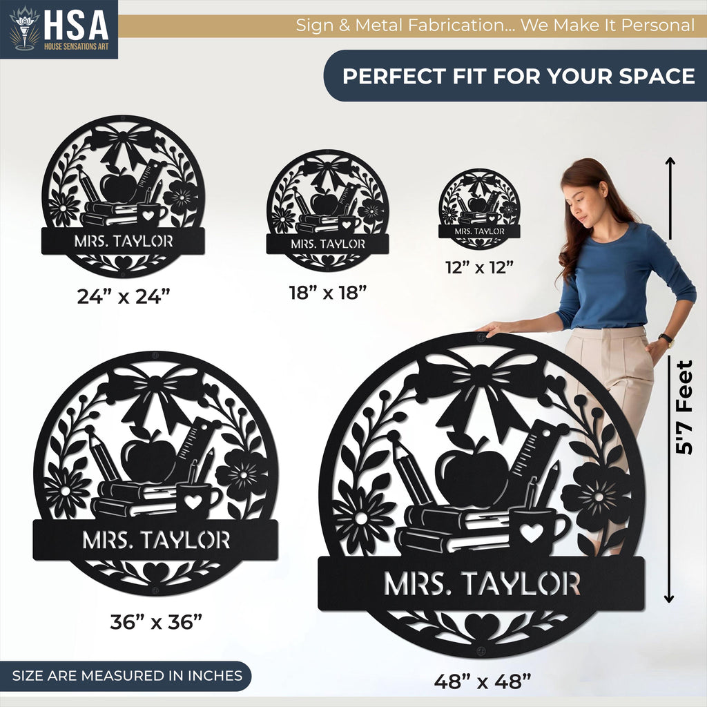 Size Chart: Multiple sizes available to select from. Choose from 12", 18", 24", 36", 48" and other options in between. Perfect options available for small accent wall art up to large focal point decor . Includes model for scale and highlights custom sizing