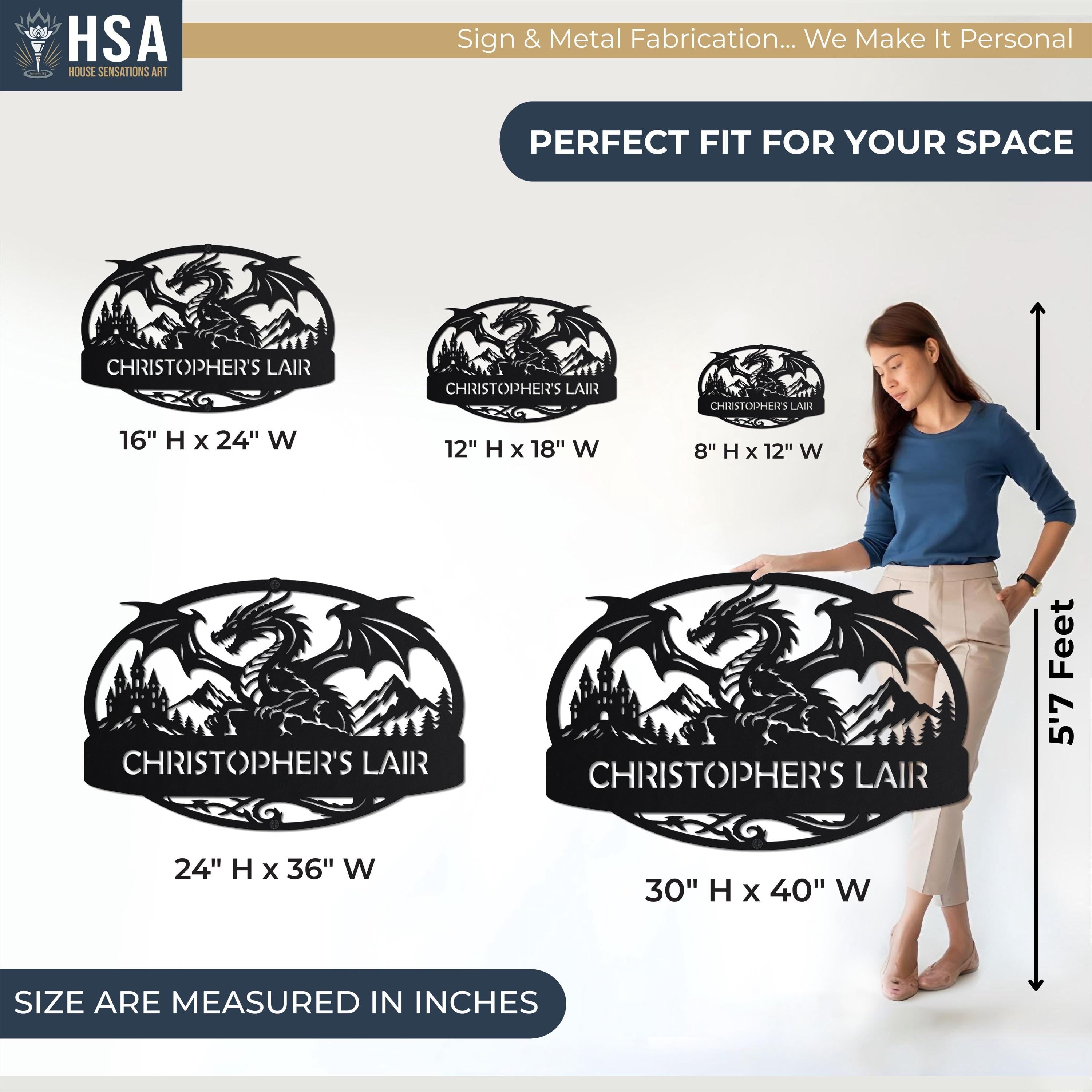 Size Chart: Multiple sizes available to select from. Choose from small 12 inch options up to larger 45" options and other options in between. Perfect options available for small accent wall art up to large focal point decor . Includes model for scale and highlights custom sizing