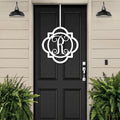 Fancy Door Wreath for your Home — Personalized All-Season Front Metal Sign