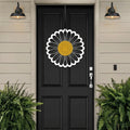 Daisy Metal Wreath Sign – Front Door Decor Housewarming Gift