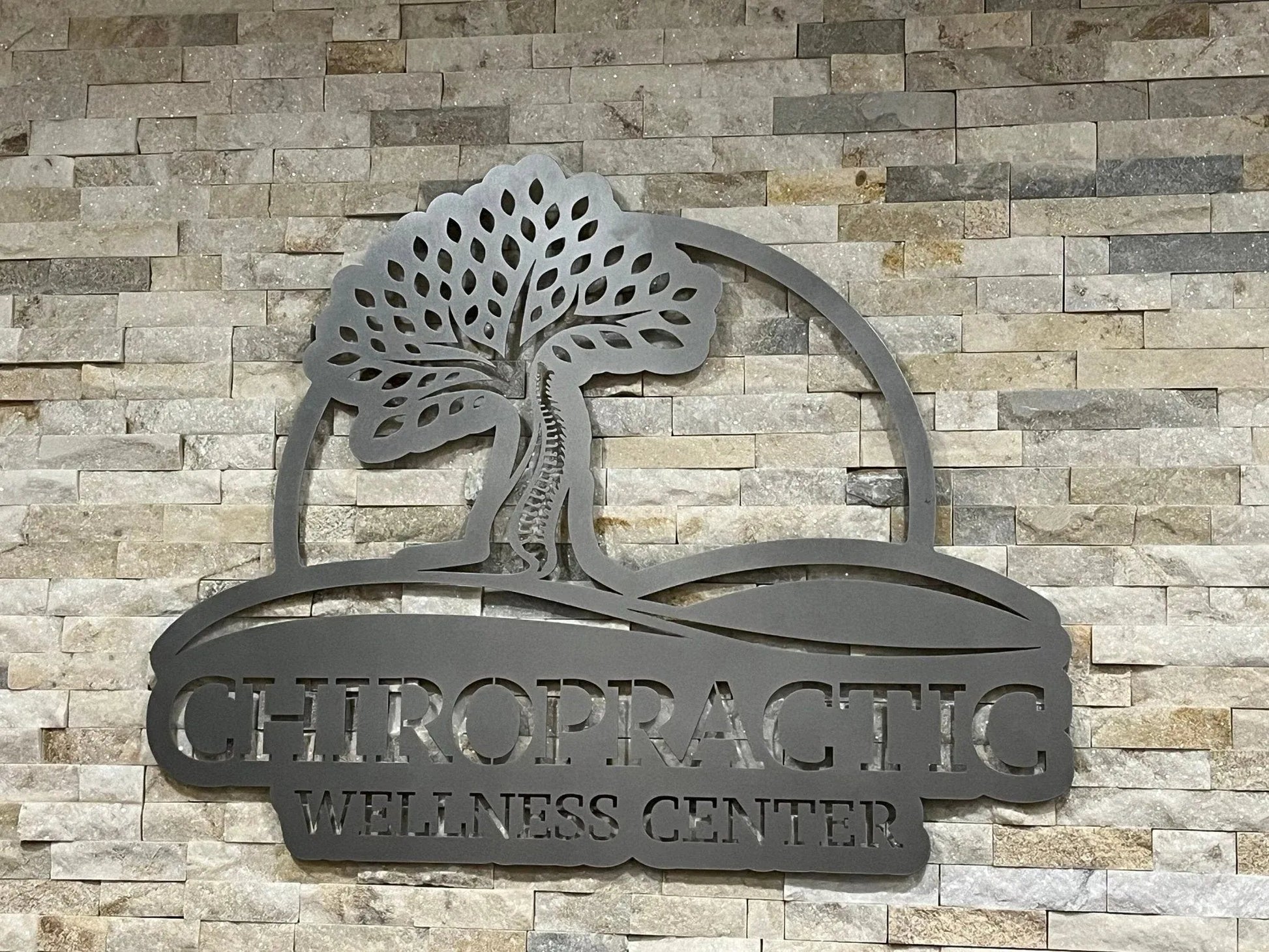 Laser Cut Steel Business Logo Sign – Custom Metal Office & Storefront Sign - HouseSensationsArt