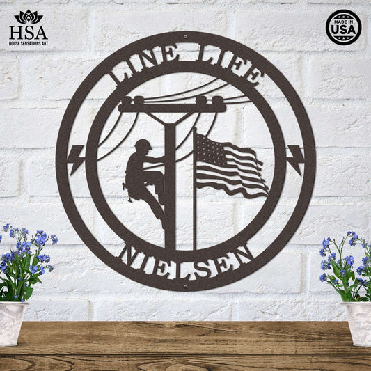 Lineman Signs - Unique Gifts and Decor for Utility Workers - HouseSensationsArt