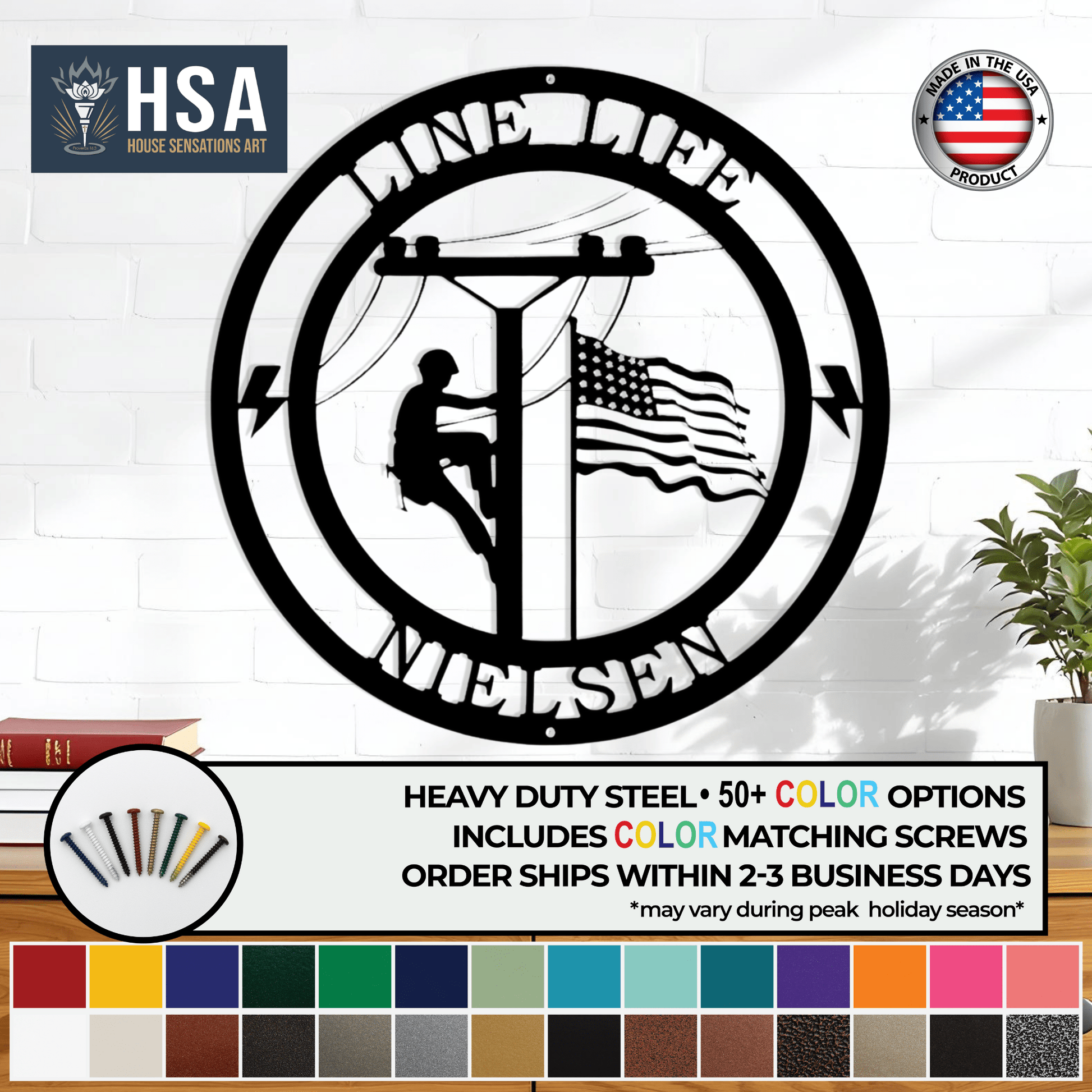 Lineman Signs - Unique Gifts and Decor for Utility Workers - HouseSensationsArt