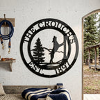 Custom Treeing Coonhound Sign – Personalized Rustic Dog Decor for Pet Owners