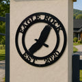 Personalized Eagle Metal Sign – Custom Patriotic Wall Art Decor