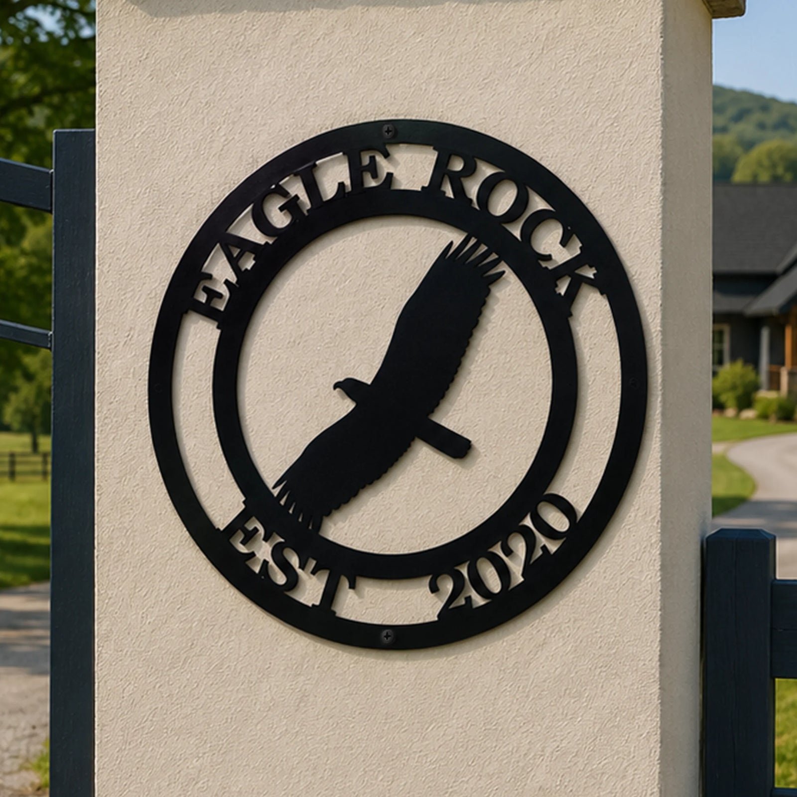 Personalized Eagle Metal Sign – Custom Patriotic Wall Art Decor