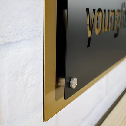 Metal Business Logo Signs – Custom Commercial Signage for Offices - HouseSensationsArt