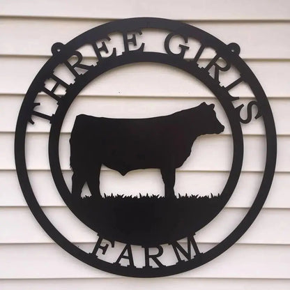 Metal Cattle Signs – Custom Decor for Ranch, Barn & Fence - HouseSensationsArt