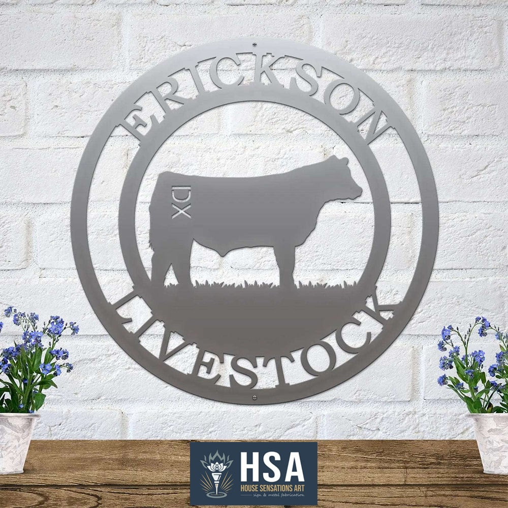 Metal Cattle Signs – Custom Decor for Ranch, Barn & Fence - HouseSensationsArt