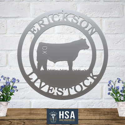 Metal Cattle Signs – Custom Decor for Ranch, Barn & Fence - HouseSensationsArt