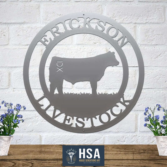 Metal Cattle Signs – Custom Decor for Ranch, Barn & Fence - HouseSensationsArt