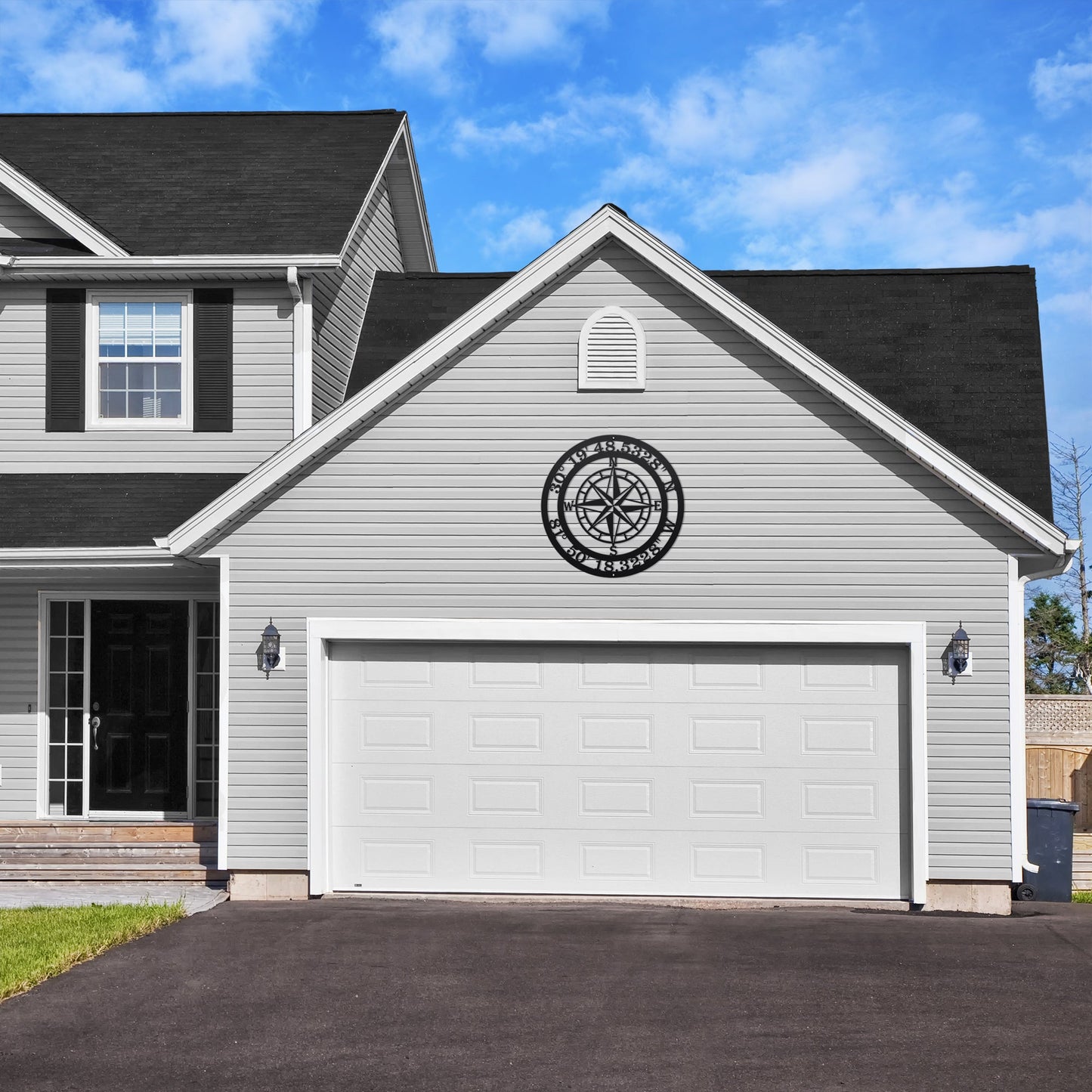 Metal Compass Sign – Personalized Nautical & Rustic Wall Art - HouseSensationsArt