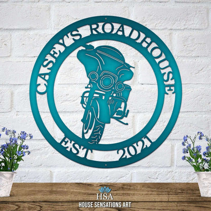 Metal Motorcycle Signs Perfect for Garage or Man Cave Decor - HouseSensationsArt