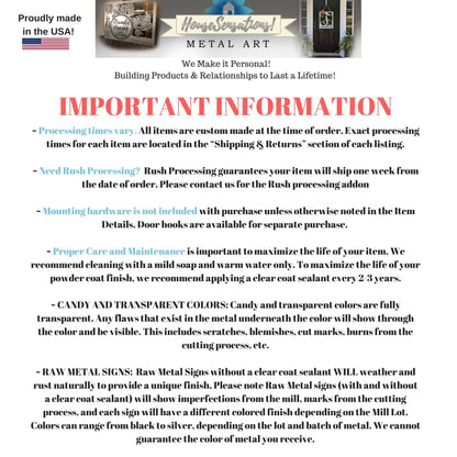 Metal Over - The - Door Hook For Wreath Hanger - Floral Hanger - Wreath Hooks - 90 colors, Made in the USA - HouseSensationsArt