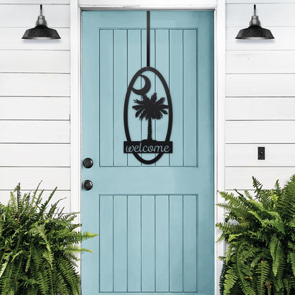 Metal Palmetto Tree – Southern Rustic Wall, Garden & Front Door Decor - HouseSensationsArt