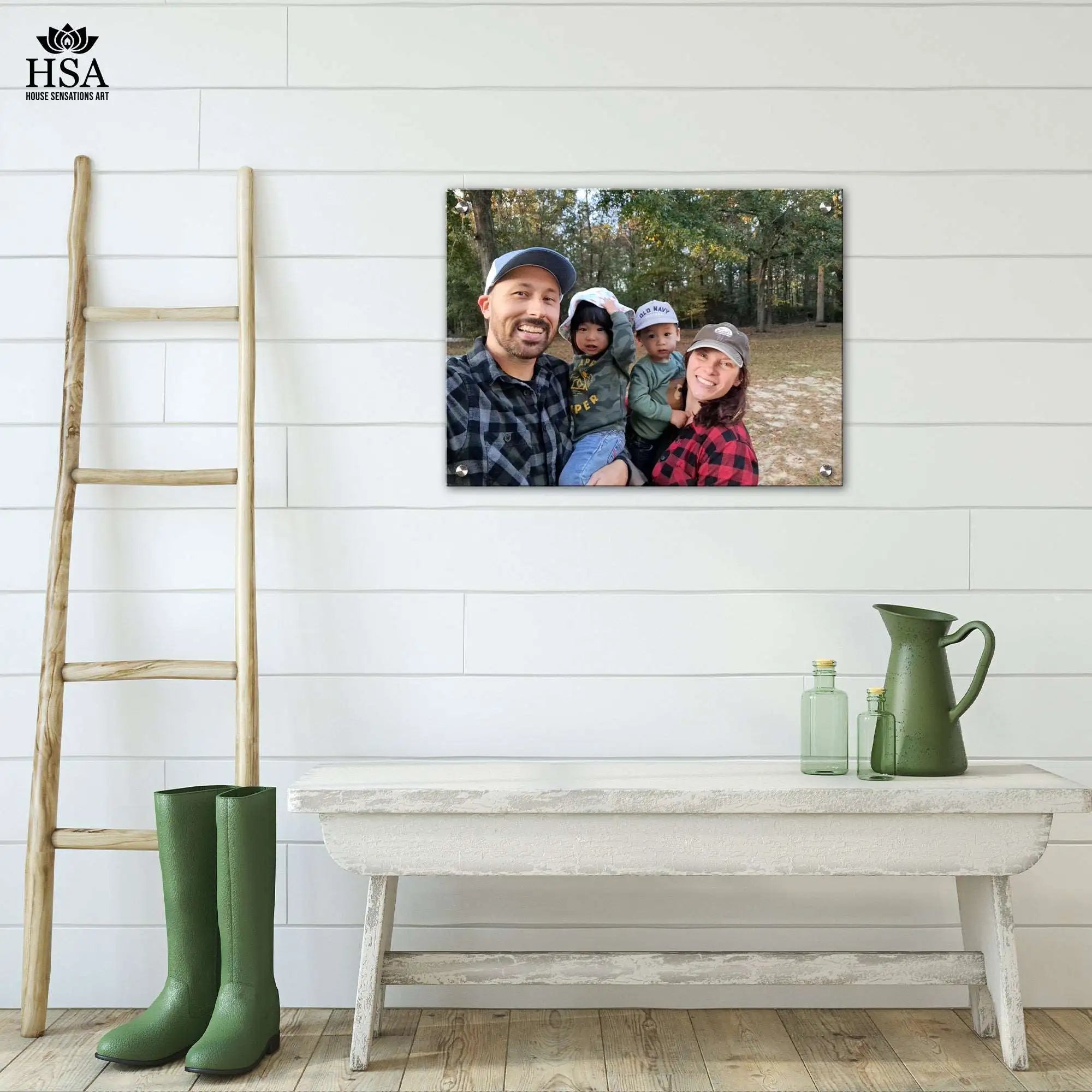 personalized Metal Photo Print – Unique Personalized Wall Art family pic