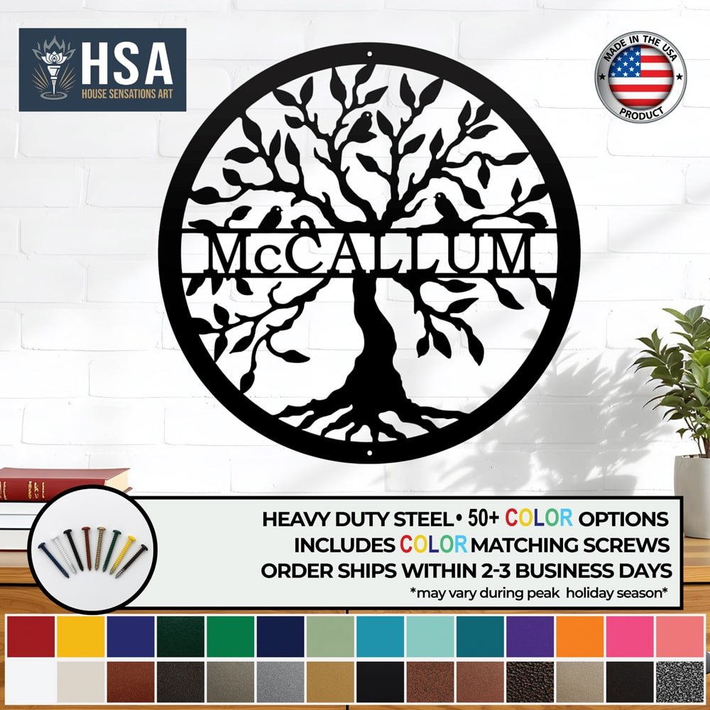 Árbol de la Vida con Apellido Personalizado