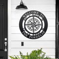 Nautical Metal Signs – Personalized Compass Quote Wall Art - HouseSensationsArt