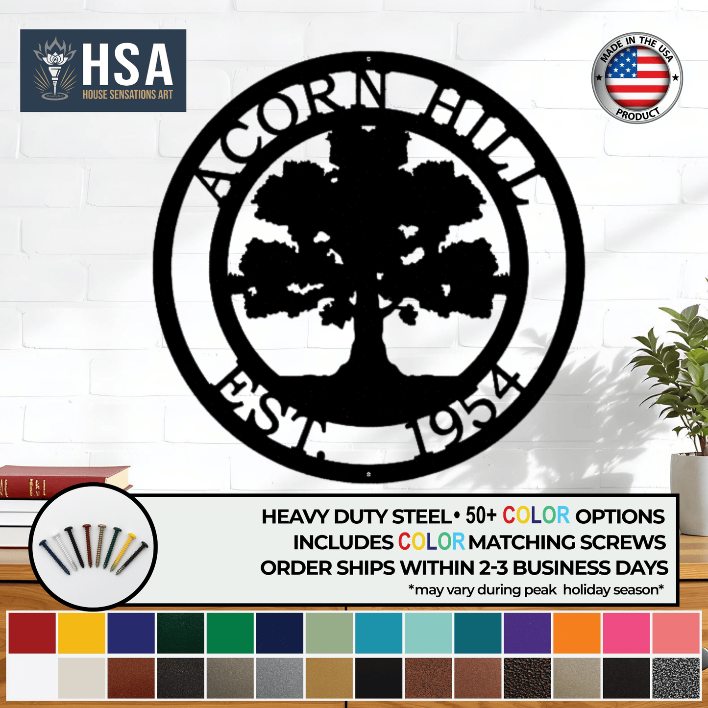 oak-tree-family-name-sign-with-established-date-front-black-with color-options-and-screws-white-wall-house-sensations-art.jpg