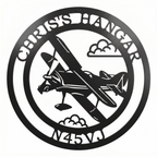 Personalized Airplane Sign – Custom Metal Wall Art for Pilots