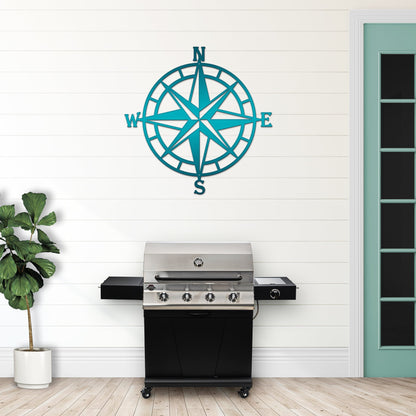 Personalized Compass Rose Metal Art for Garden & Home Decor - HouseSensationsArt